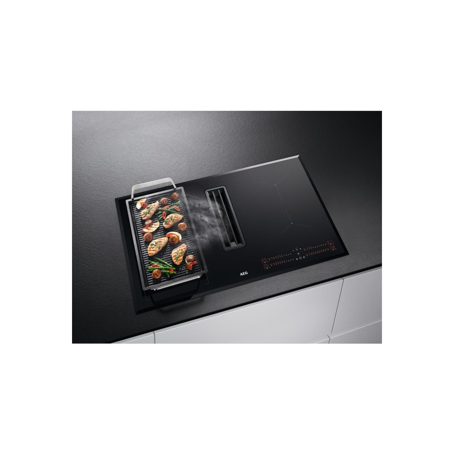 AEG CCE84543FB 78cm Recirculating Air Venting Induction Hob full image