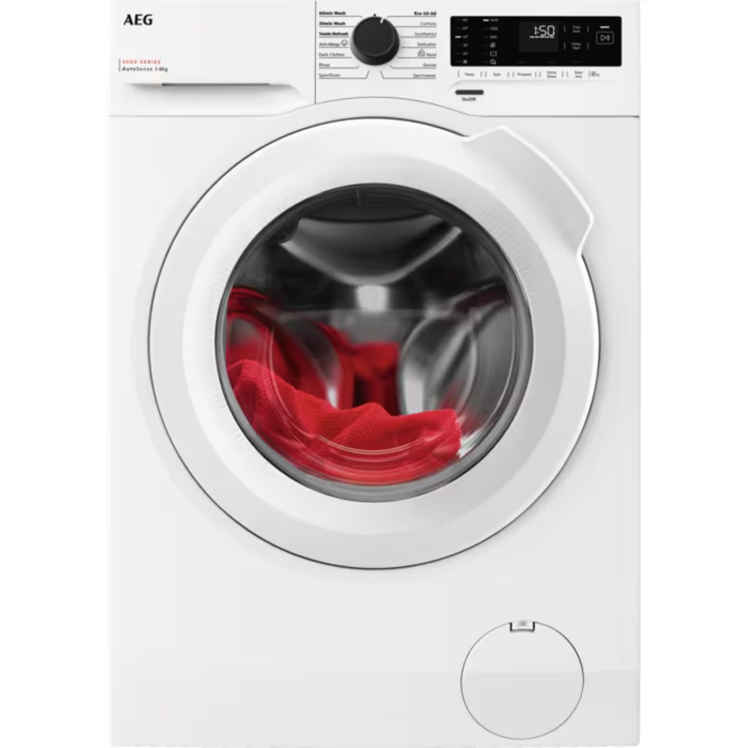 AEG 8kg washing machine LFX50842B  full image