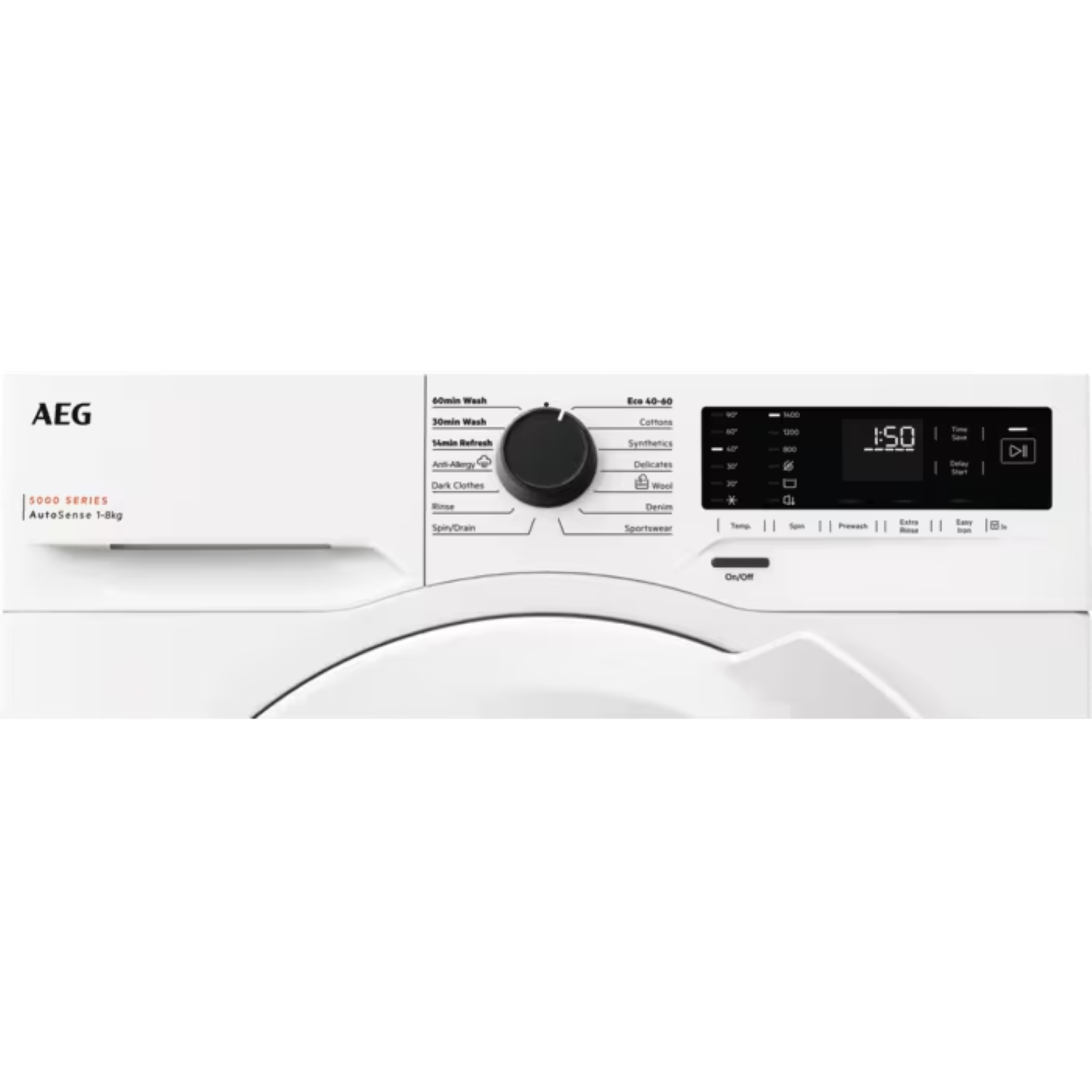 AEG 8kg washing machine LFX50842B  full image